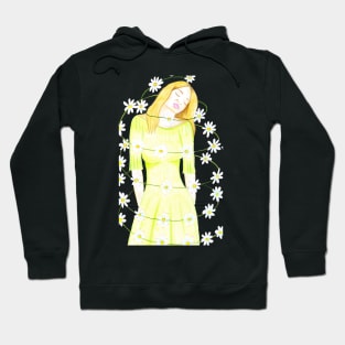 Dancing with the Daisies- Yellow Hoodie